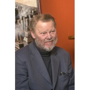 Frits Helmuth p� bes�g i Grand Teatret i Randers