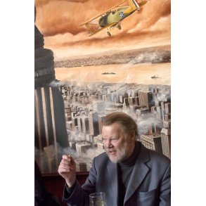 Frits Helmuth p� bes�g i Grand Teatret i Randers