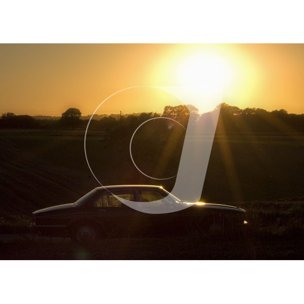 Solnedgang p� Djursland