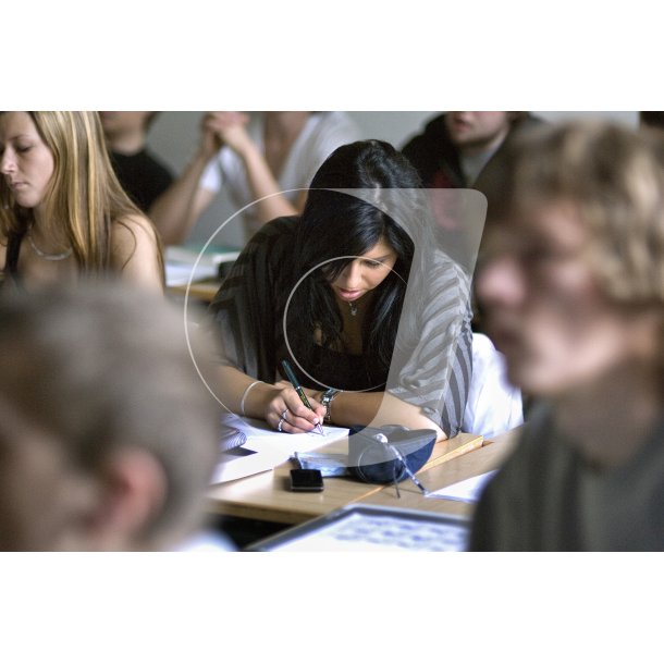 Dansk undervisning i gymnasieklasse p Realskolen i Randers