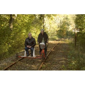 Skinnecykler er et populrt transportmiddel p den gamle Aabenraa jernbane