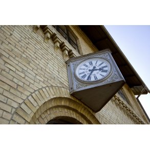 Det gamle ur p Banegrden i Aabenraa