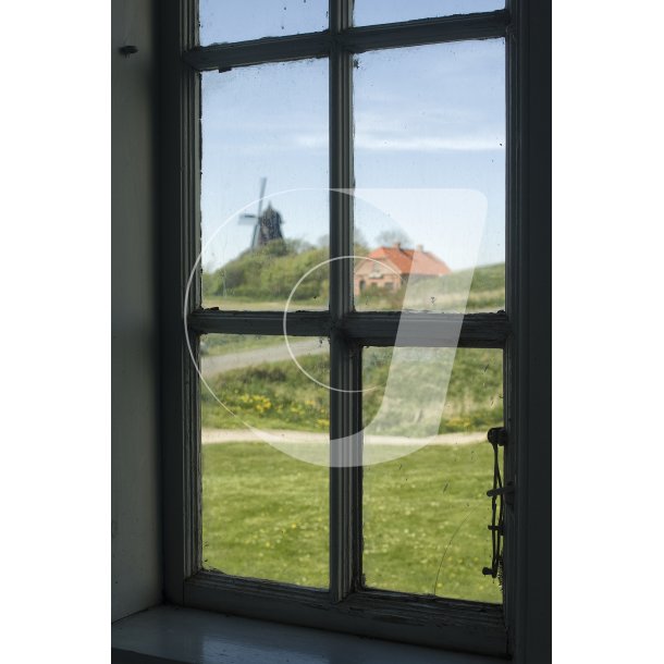 Udsigt mod Mllen fra H.C. Andersens vrelse p Brglum Kloster