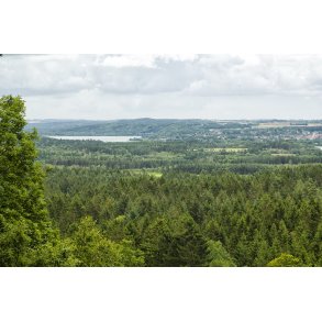 Udsigt fra Himmelbjerget mod Laven, Juls og Gudenen