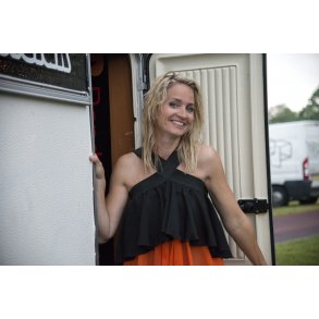 Annette Heick ved Sct. Hans arrangement p� Tronholmen i Randers