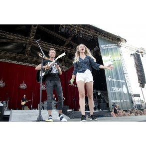 Mads Langer og Sofie Daugaard p� Gr�n Koncert i Randers