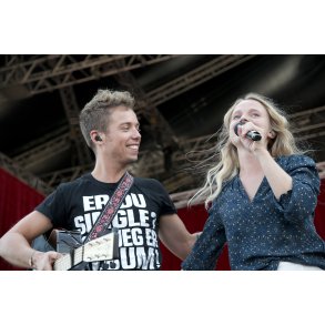 Mads Langer og Sofie Daugaard p� Gr�n Koncert i Randers