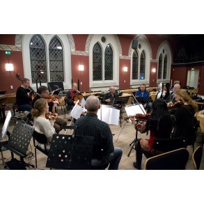 David Liebman �ver med Randers Kammerorkester i Sct. Mortens Hus i Randers