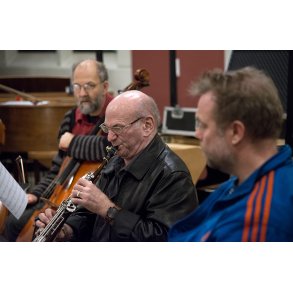 David Liebman �ver med Randers Kammerorkester i Sct. Mortens Hus i Randers