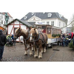 Julesporvogn p� R�dhustorvet