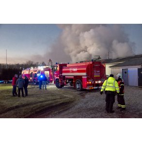 Brand i Haslund ved Randers