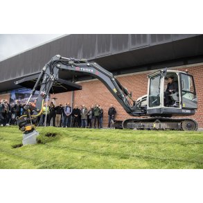 F�rste spadestik til den nye hal ved Arena Randers