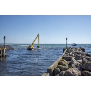 Uddybning af havneindlbet i Asaa havn