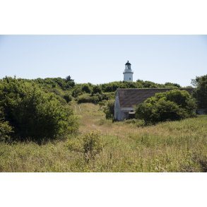 Hjelm Fyr og den gamle grd p Hjelm