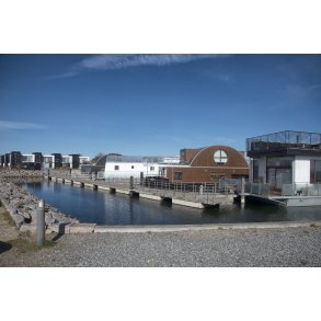 Husbde ved havnen i Nykbing Sjlland.