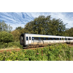 IC3 MFA 5035 p vej forbi parkeringspladsen ved Mosskov Pavillon tt p Store kss i Rold skov