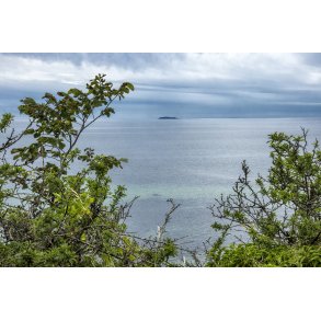 Udsigt til Hjelm fra Jernhatten p stkysten af Djursland