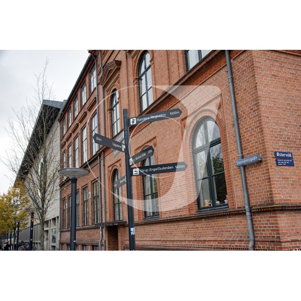 Randers gl. Tekniske skole liggger ved stervold og er nu sammenbygget med Kulturhuset