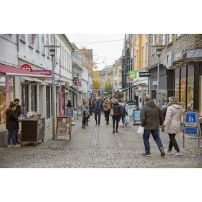 L�rdags handel i Br�dregade i Randers