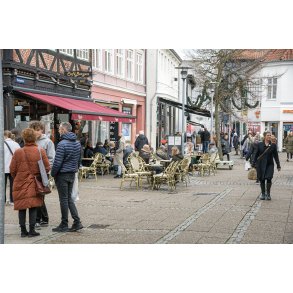 Handel og cafeliv i Houmeden i Randers