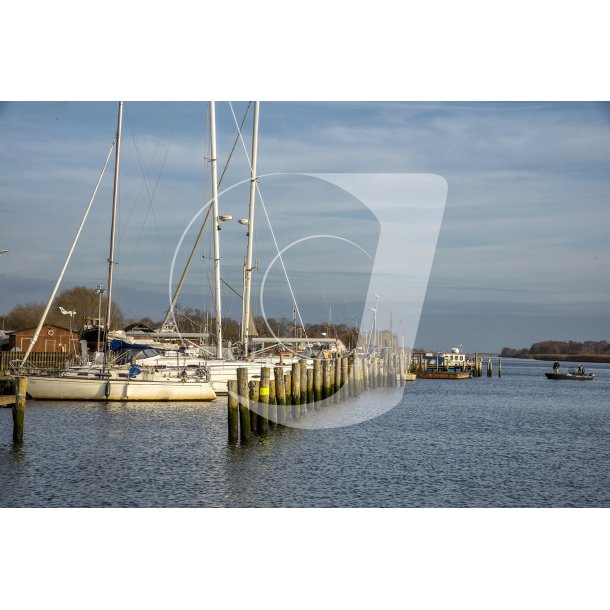 Lystbdehavnen i Randers ligger ved Randers Fjord