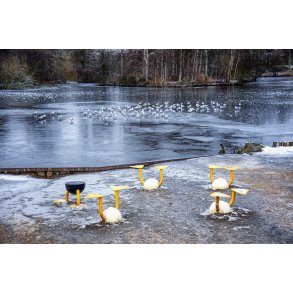 Vinter ved s�en i Doktorparken i Randers