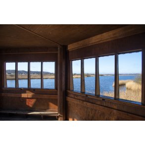 Vorup enge ved Randers, set fra et af fuglet�rnene