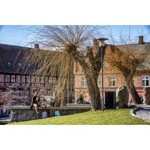 Forrs hygge ved Vor Frue kirke i Svendborg