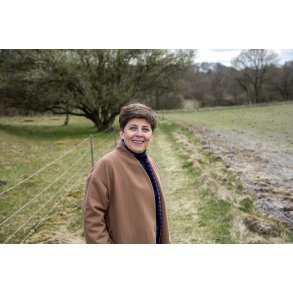 En for�rs st�r Zina p� en af vandre stierne i L�sten Bakker ved Randers