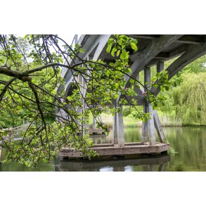 Amtmand Hoppes Bro ved Guden�en i Lang�