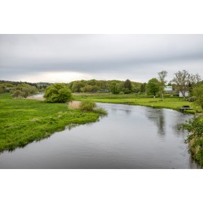 Guden�en ved Lang� p� str�kningen mellem Amtmand Hopps Bro mof Campingpladsen