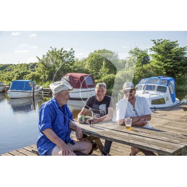 Aften hygge i Ulstrup Marina ved Gudenen