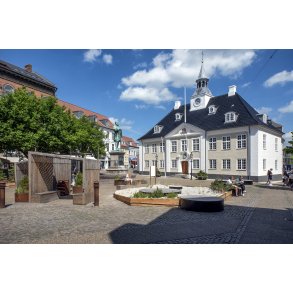 Randers gl. R�dhus og R�dhustorvet