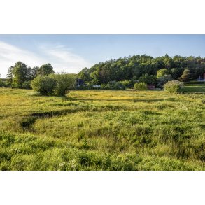 P� Ulvholmruten ved K�rby, kan man se de nye slyngninger af Kransmark b�k