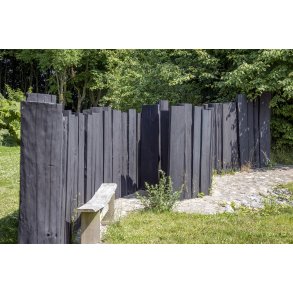 Smukt plankevrk ved vildmarksbadet p Karpenhj Naturcenter p Mols