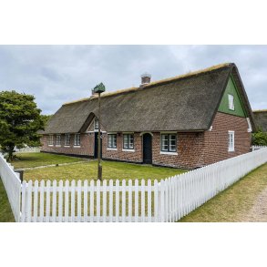 Traditionelt hus p Fan