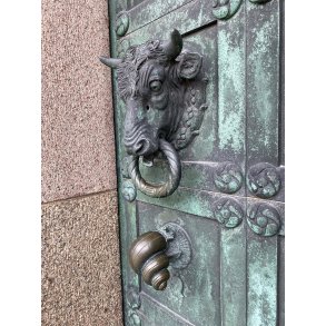 D�r i Ribe med Tyrehoved og sneglehus