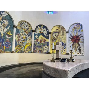 Carl-Henning Pedersens Glas mosaikker i Ribe Domkirke