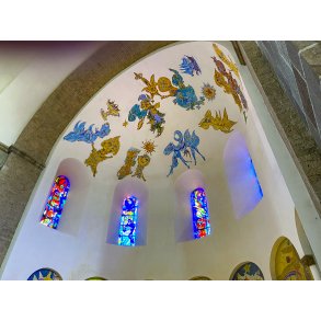 Kirkekunst af Carl-Henning Pedersen i Ribe Domkirke