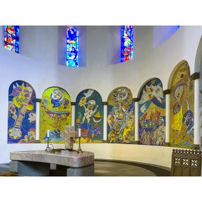 Carl-Henning Pedersens Glas mosaikker i Ribe Domkirke