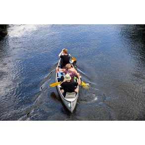 Kano sejlads p Gudenen ved Bjerrringbro