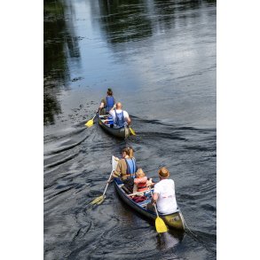 Kano sejlads i Gudenen ved Bjerringbro
