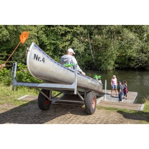 Istningsstedet findes ved Tangevrket/Energimuseet, hvor Gudenen fortstter fra Tange S