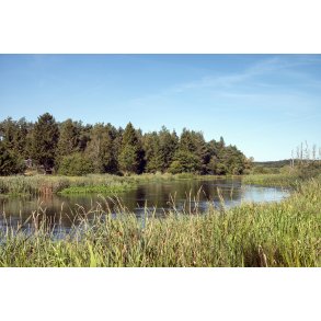 Sommerhus ved Guden�en, t�t p� Kongensbro og H�j Stene