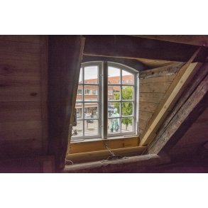 Udsigt fra loftet p� det Gl. R�dhus i Randers