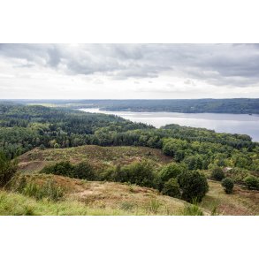 Udsigt fra Himmelbjerget over Gudenen og Juls