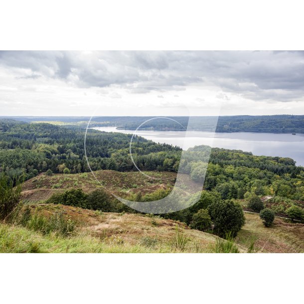 Udsigt fra Himmelbjerget over Gudenen og Juls