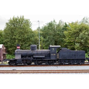 Damplokomotiv nr. D 871 p� Randers Baneg�rd