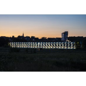 Den Bl� Bro over Guden�en i Randers