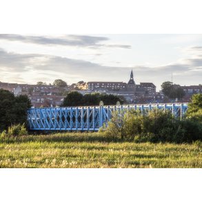 Den Bl� Bro over Guden�en i Randers